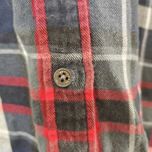 Equipment Femme Signature Plaid Button Up Shirt in Peacoat Multi Size Small - Picture 9 of 14